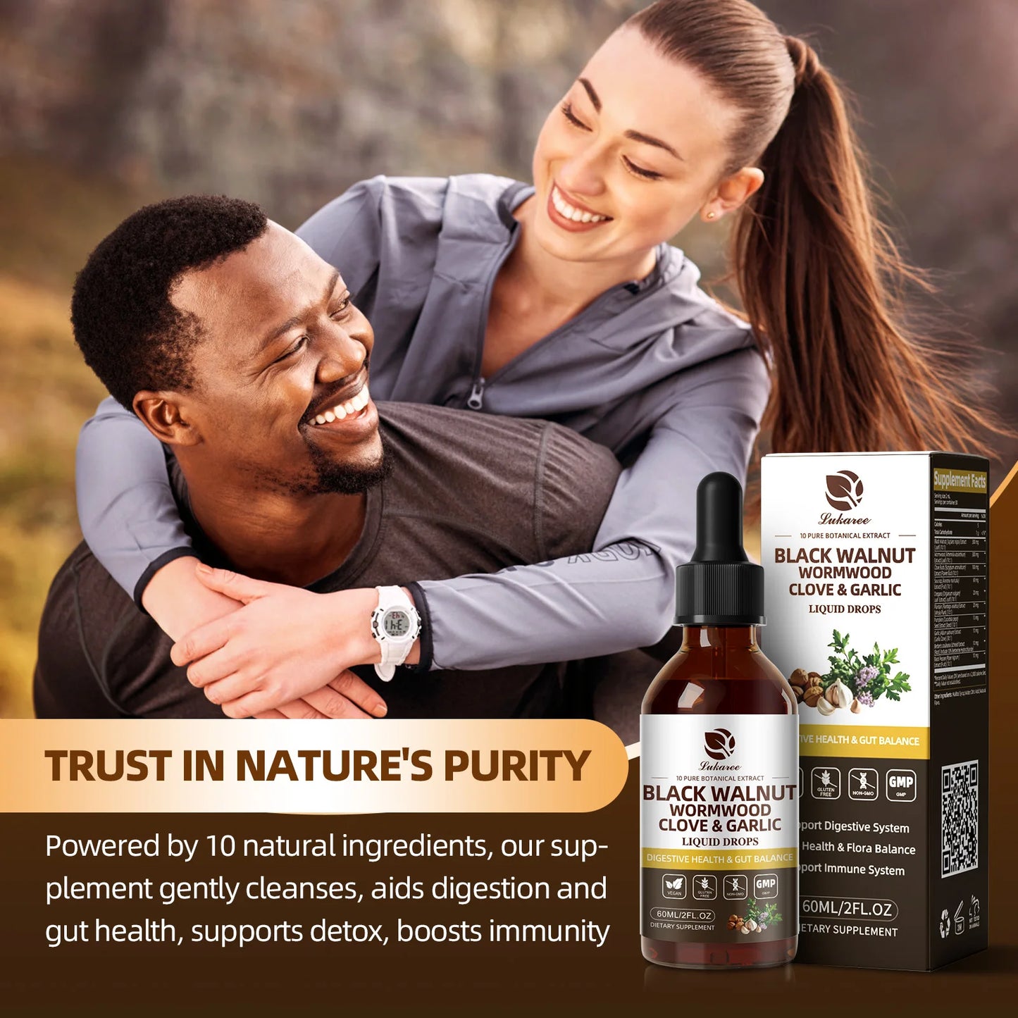 Black Walnut Drops with Wormwood, Clove & Garlic – Detox, Gut & Immune Support | 60ml Peaceful Pleasures Health and Wellness