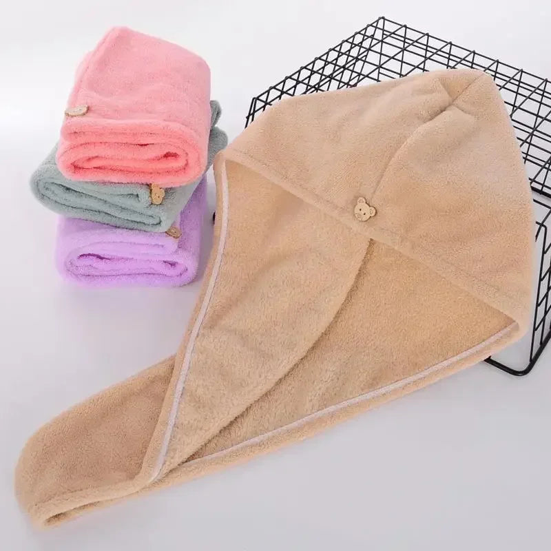 Women's Quick-Dry Microfiber Hair Towel Turban Wrap Hair Towel Turban Peaceful Pleasures Health and Wellness