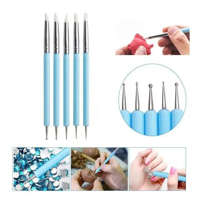 Double Head Silicone Carving Pen DIY Ceramic Tool Clay Soft Plastic