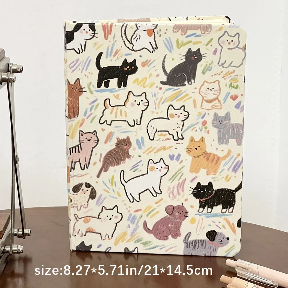 Cat Hard Shell Horizontal A5 Notebook Appearance Plan Book Year
