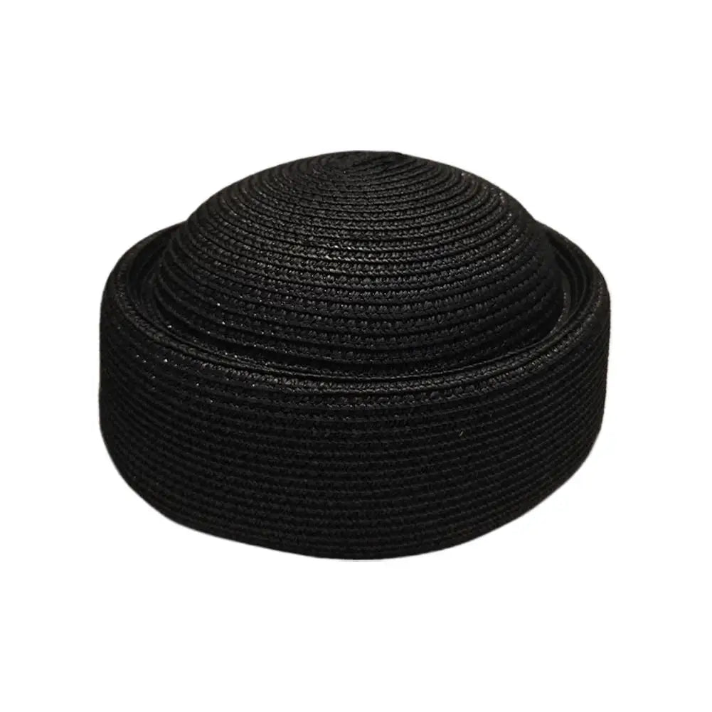 Women's French Retro Straw Sun Hat – Breathable Beach Beret