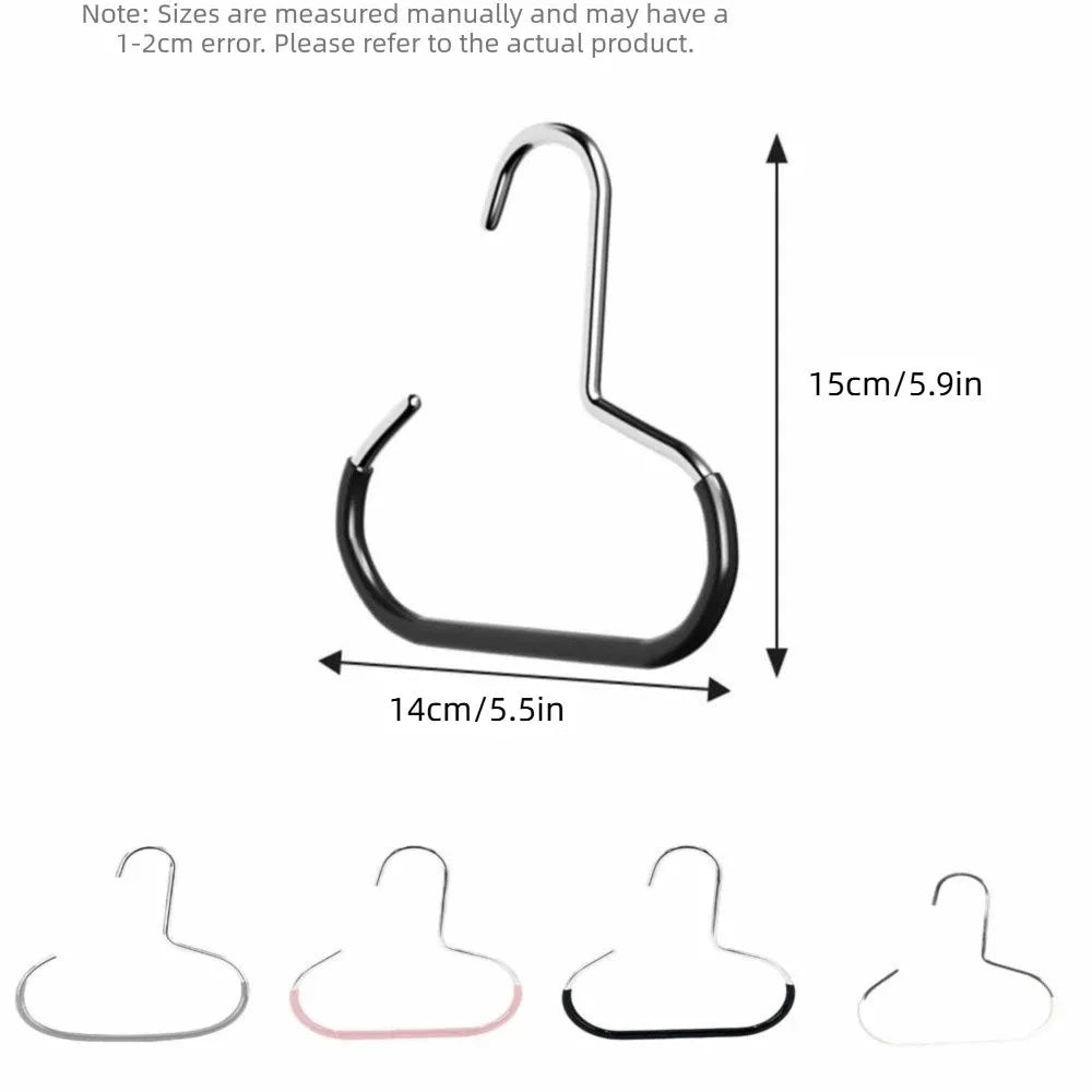 5-Pack Metal Hat Hangers – Non-Slip Closet Ring Hooks