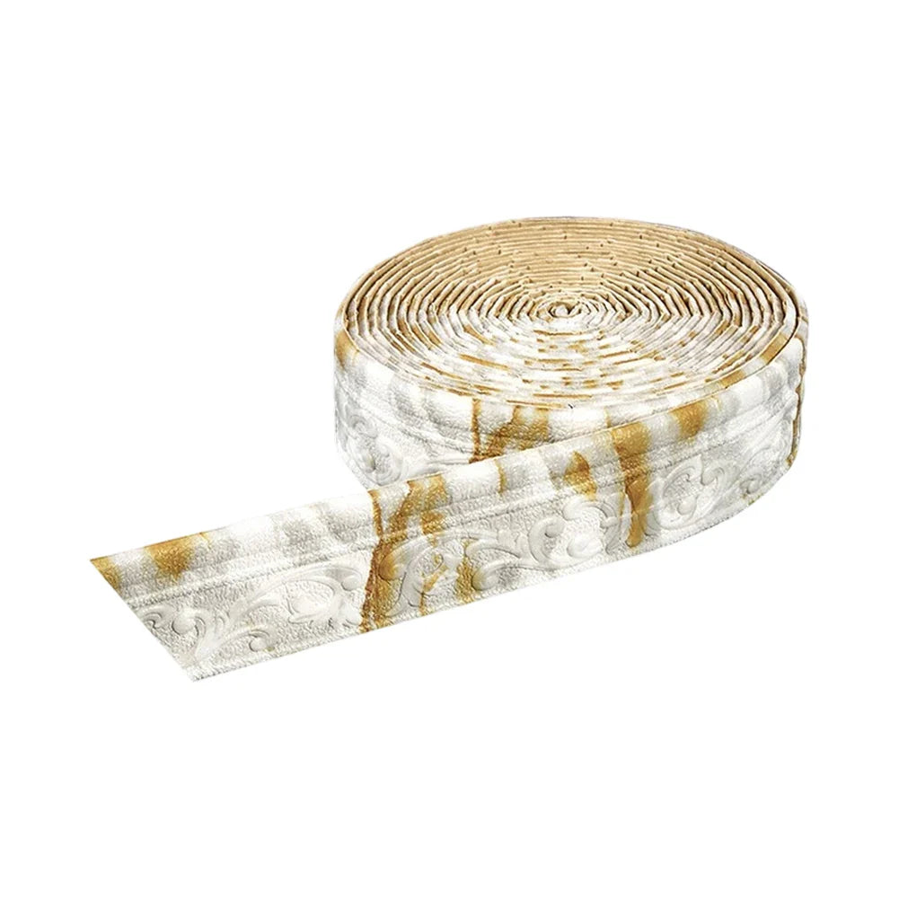 10m 3D Self-Adhesive Wall Trim Skirting Border | Waterproof