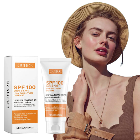 SPF 100+ Face & Body Sunscreen – Non-Greasy UVA/UVB Cream Facial Sunscreen Oasis Select