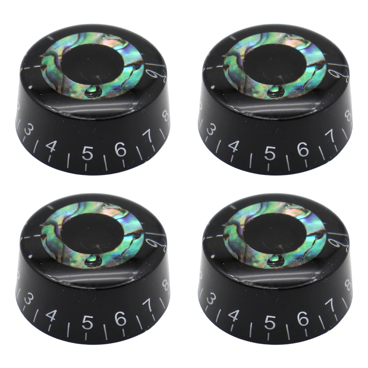Straight Body Electric Guitar Bass Volume Knob Inlaid Shell
