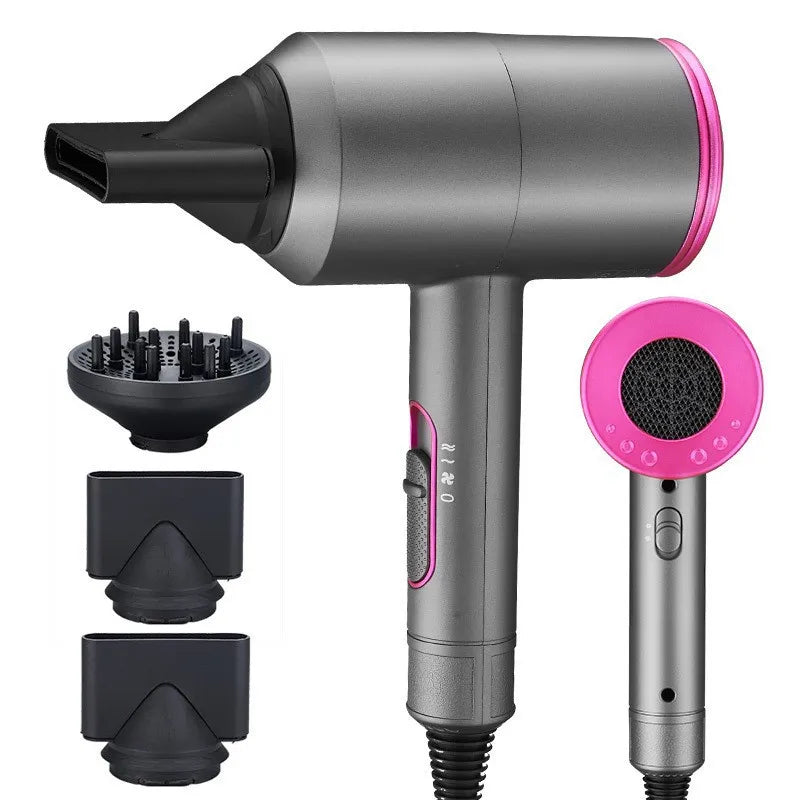 Professional Hair Dryer With High Air Volume And Quick Drying Negative Ion Hair Care EU/US/UK/AU Plug For Home Use Hair Dryer Peaceful Pleasures Health and Wellness B-Grey-1800W AU