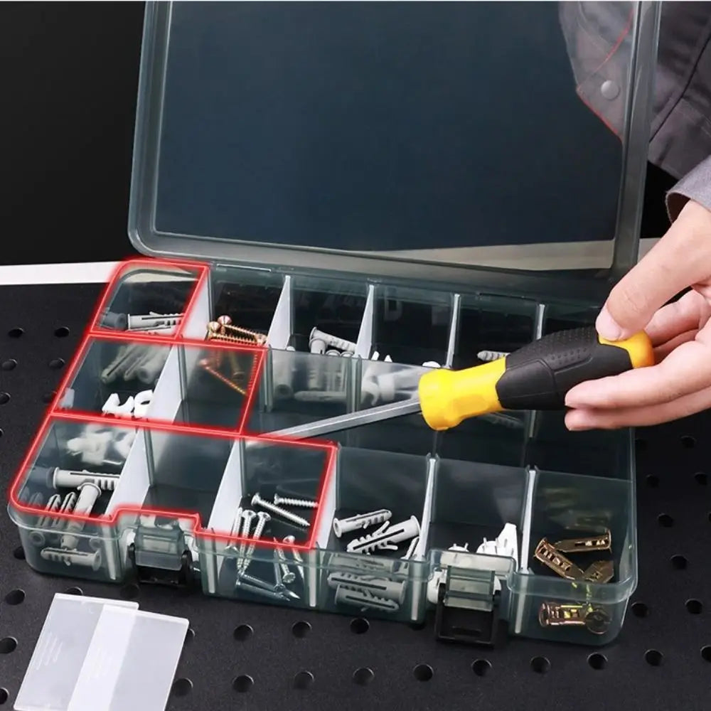 Plastic Parts Storage Box with Removable Dividers | Organizer
