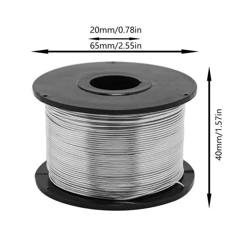 Steel Rebar Tie Wire, 1/2/3pcs Pack, 0.8mm Diameter, 110m Length for Automatic Tying Machines Peaceful Pleasures Health and Wellness