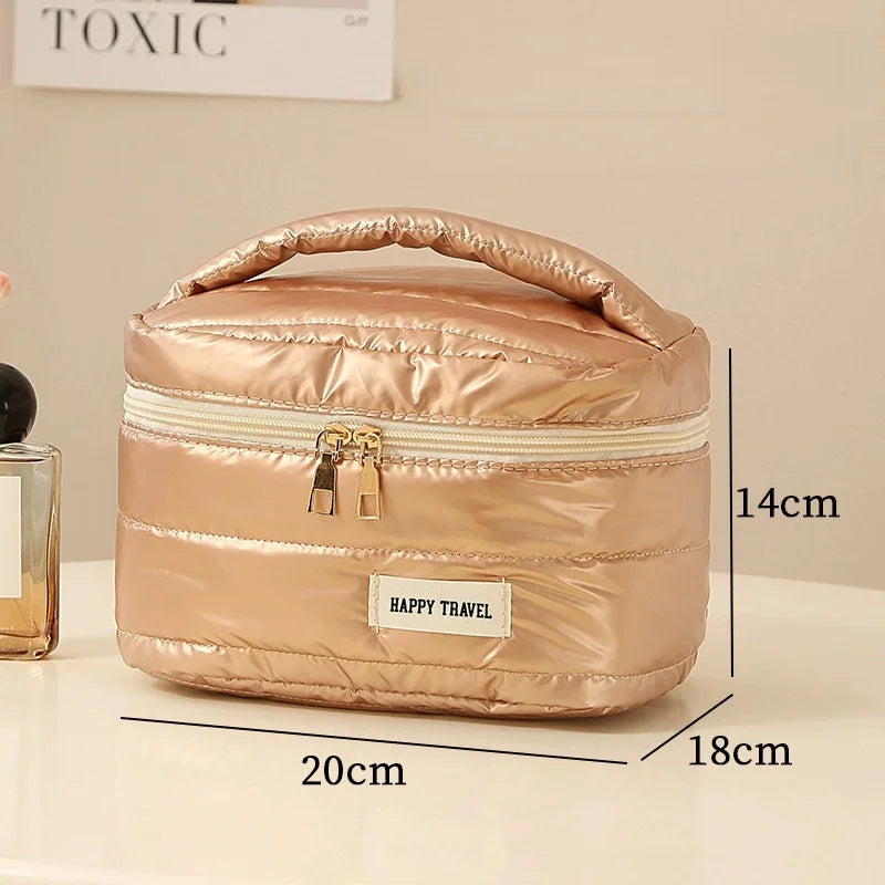 Large Waterproof Travel Makeup Bag & Cosmetic Organizer