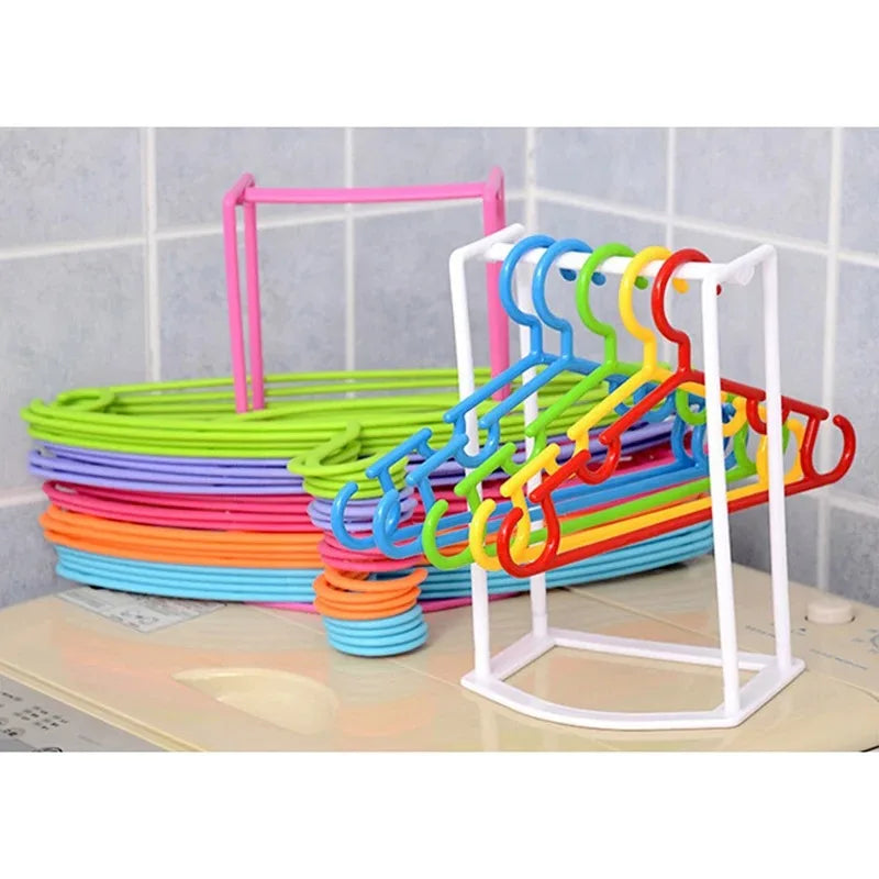 Hanger Organizer Stacker Rack for Closet & Laundry Room