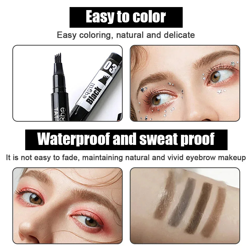 Waterproof Liquid Eyebrow Pencil | Long-Lasting 6 Shades