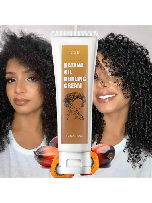 GZE Batana Oil Curling Cream – Curl Activator & Frizz Control Curl Defining Cream Peaceful Pleasures Health and Wellness