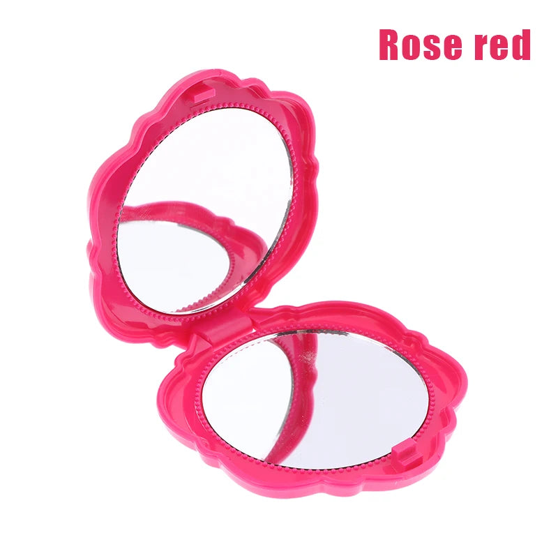 Retro Rose Double-Sided Compact Pocket Makeup Mirror