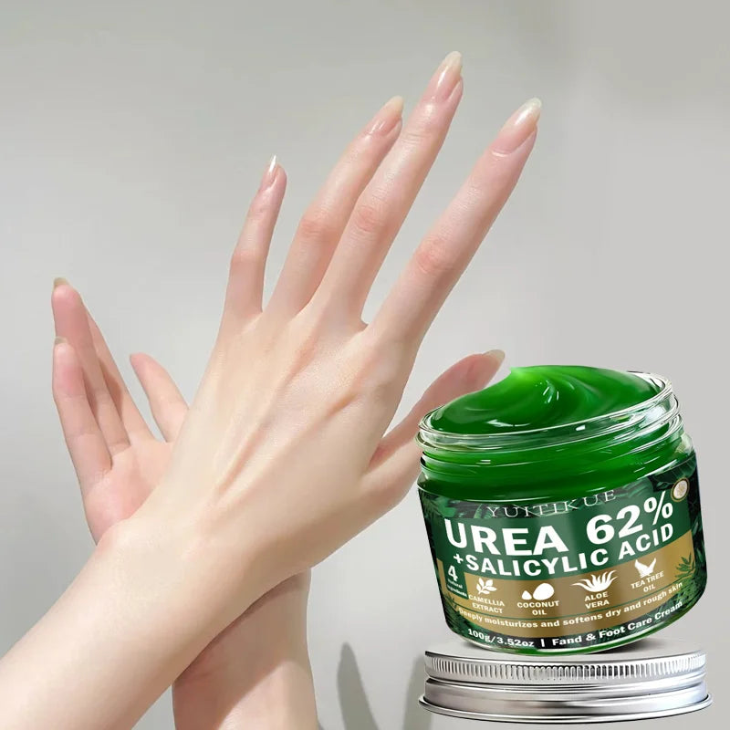 Yuitikue 62% Urea + Salicylic Acid Foot Cream, 100g Deep Moisturizing Cream for Dry & Rough Hand & Foot Care Peaceful Pleasures Health and Wellness