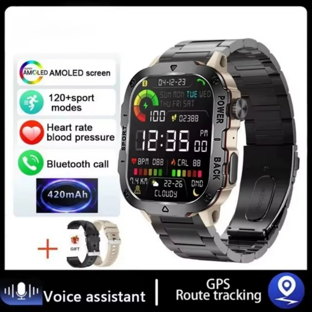 COTAUL Military Smart Watch | Bluetooth Call, GPS, Fitness