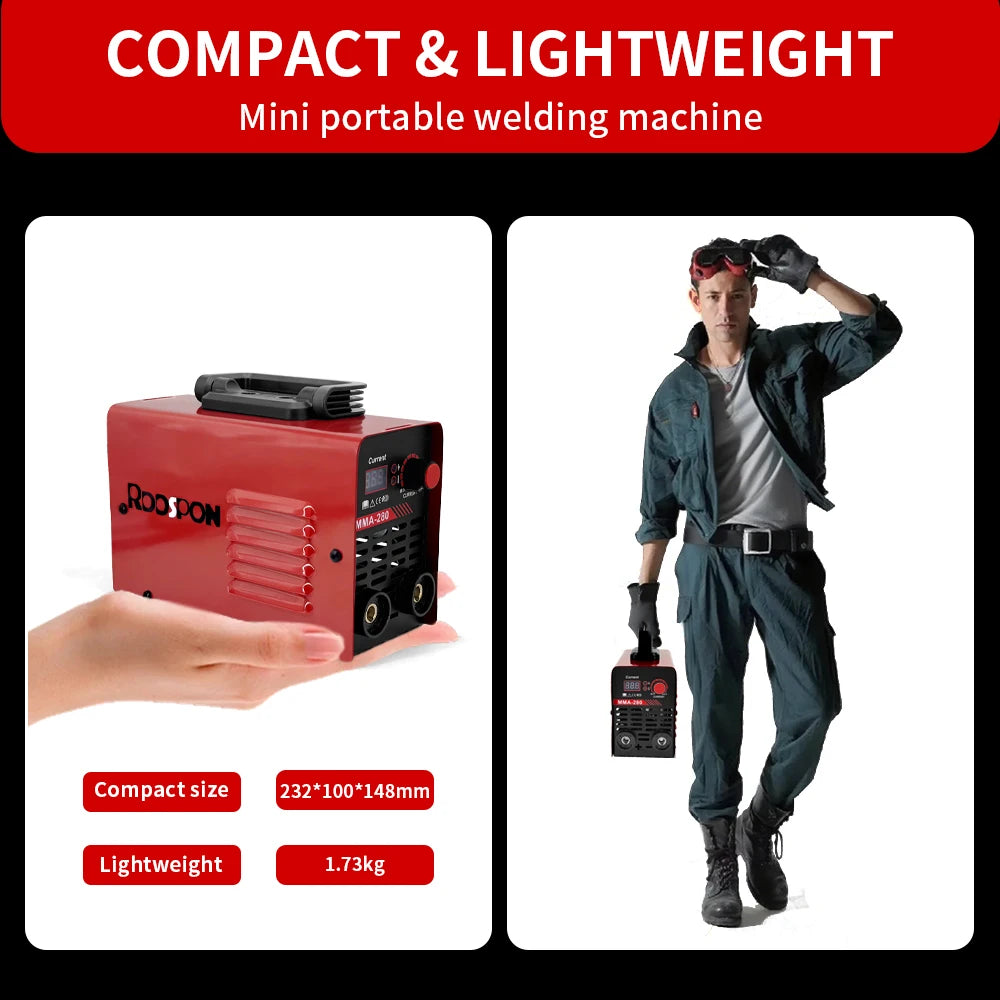 MMA ARC Welding Machines ARC Current Adjustable LED Digital Display Electric Welding Equipment Car Repairing Tools for Household Peaceful Pleasures Health and Wellness
