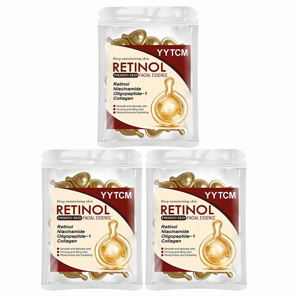 Retinol Face Serum Capsules – Collagen & Niacinamide | 30pk