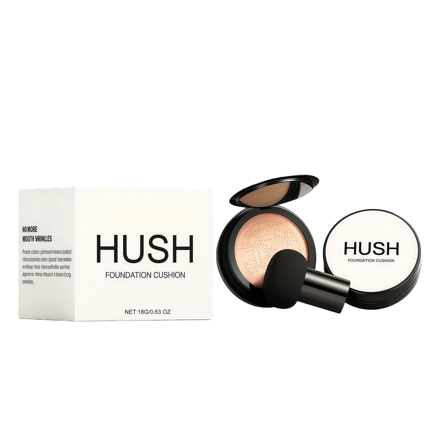 Air Cushion Face Powder Brighten Smooth Finish Natural Color Oil-Control Long-Lasting Makeup Waterproof Moisturizing Concealer Peaceful Pleasures Health and Wellness Natural Color