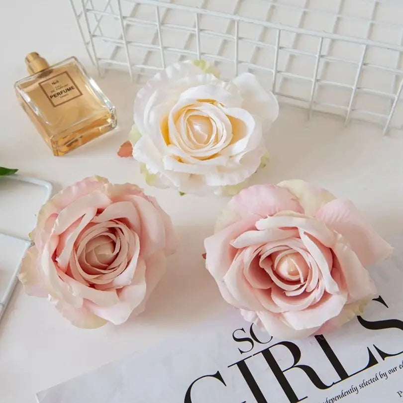 Silk Rose Artificial Flowers for Wedding, Home & DIY Décor