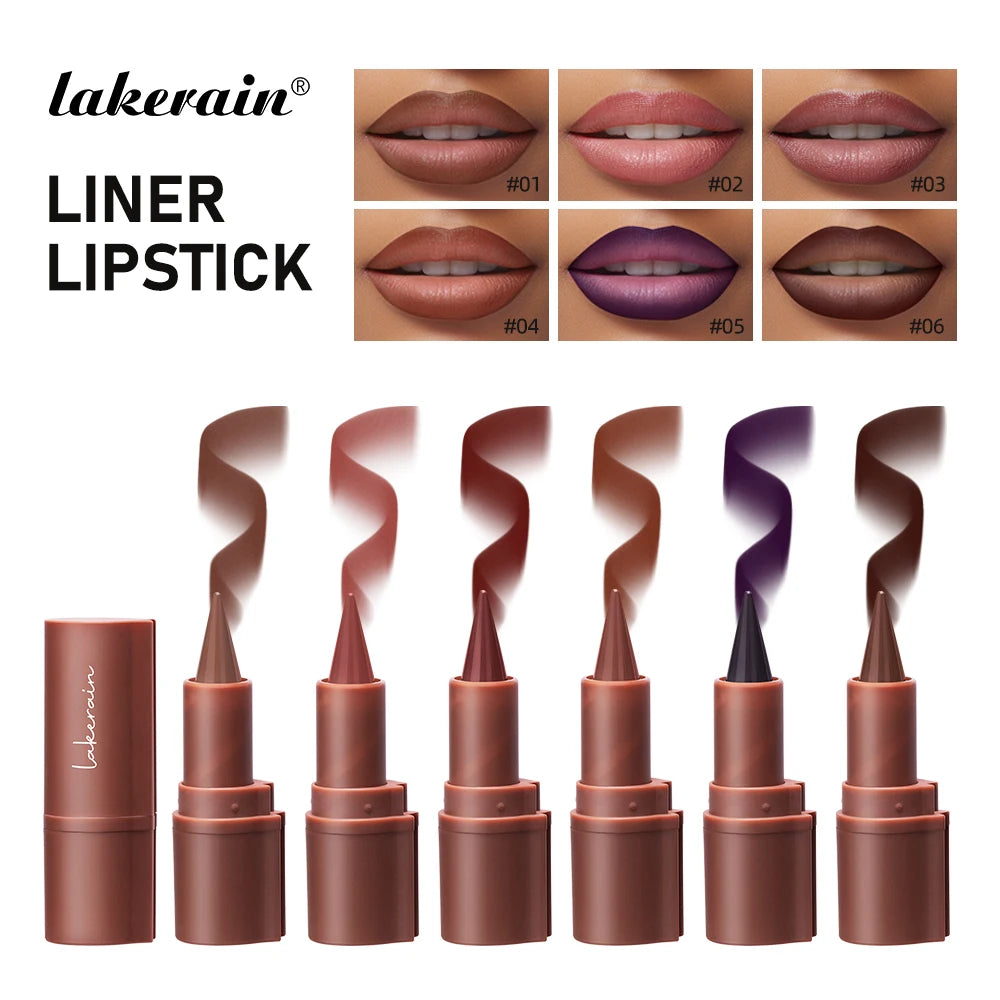 Matte Liner Lipstick Pen Gradient Lip Liner Red Brown Lipsticks Pencil Lasting Waterproof Lip Stick Sexy Women Lip Cosmetics Peaceful Pleasures Health and Wellness