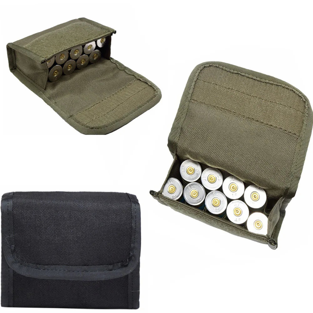 Molle Pouch Hunting 10 Round Shot Shotshell Reload Holder for 12 Gauge/20G Magazine Pouch Ammo Round Cartridge Holder Peaceful Pleasures Health and Wellness