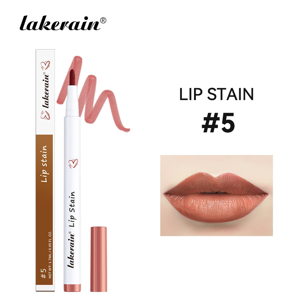 6Colors Lip Stain Pencil Liquid Lip Liner Waterproof Plumping Lip Tint Natural Matte Nude Brown Long Lasting Beauty Makeup Pen Peaceful Pleasures Health and Wellness 05