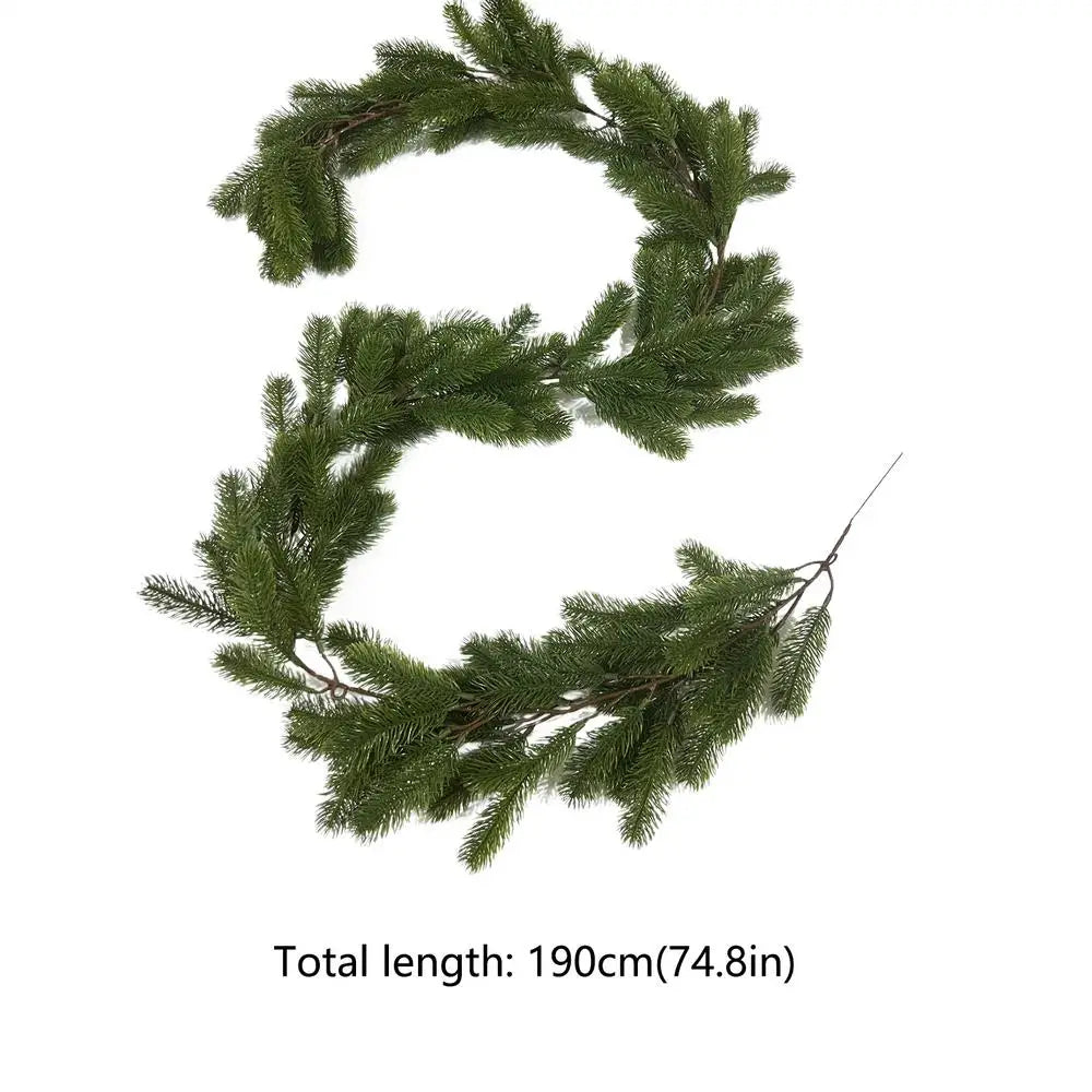 Real Touch Christmas Pine Garland | Norfolk Pine Holiday Decor