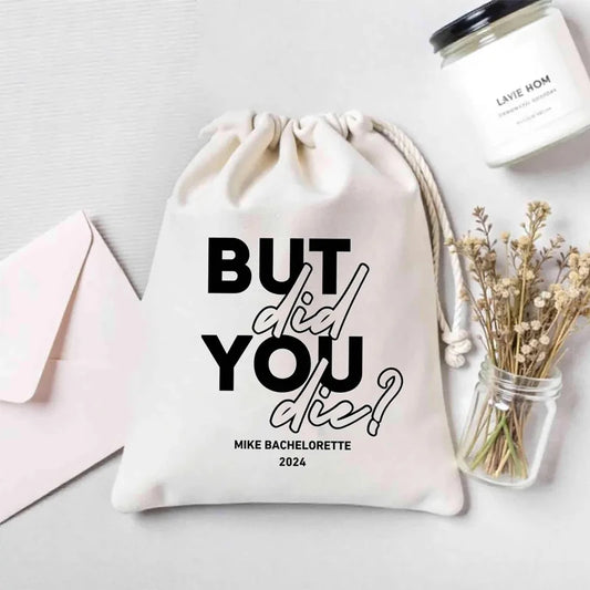5-Pack Personalized Bachelorette Recovery Kit Drawstring Bags Party Favor Bags Peaceful Pleasures Health and Wellness