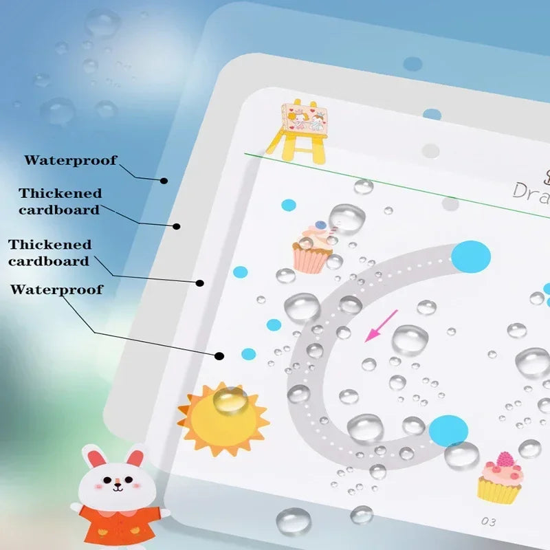 Reusable Magic Tracing Workbook Pen Eraser Book Drawing Practice