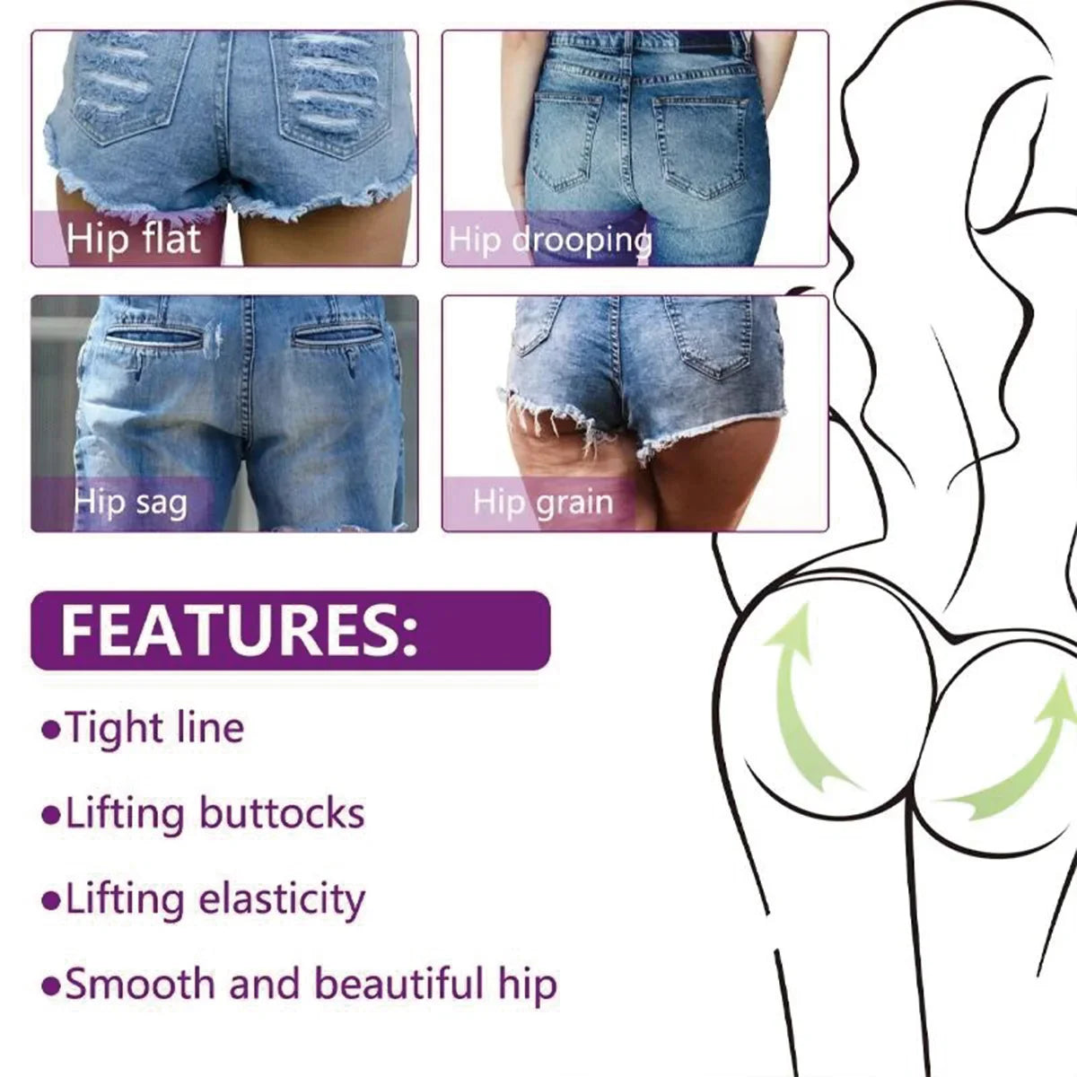 TRSTAY Hip Lifting Firming Cream – Buttock Contouring Oil