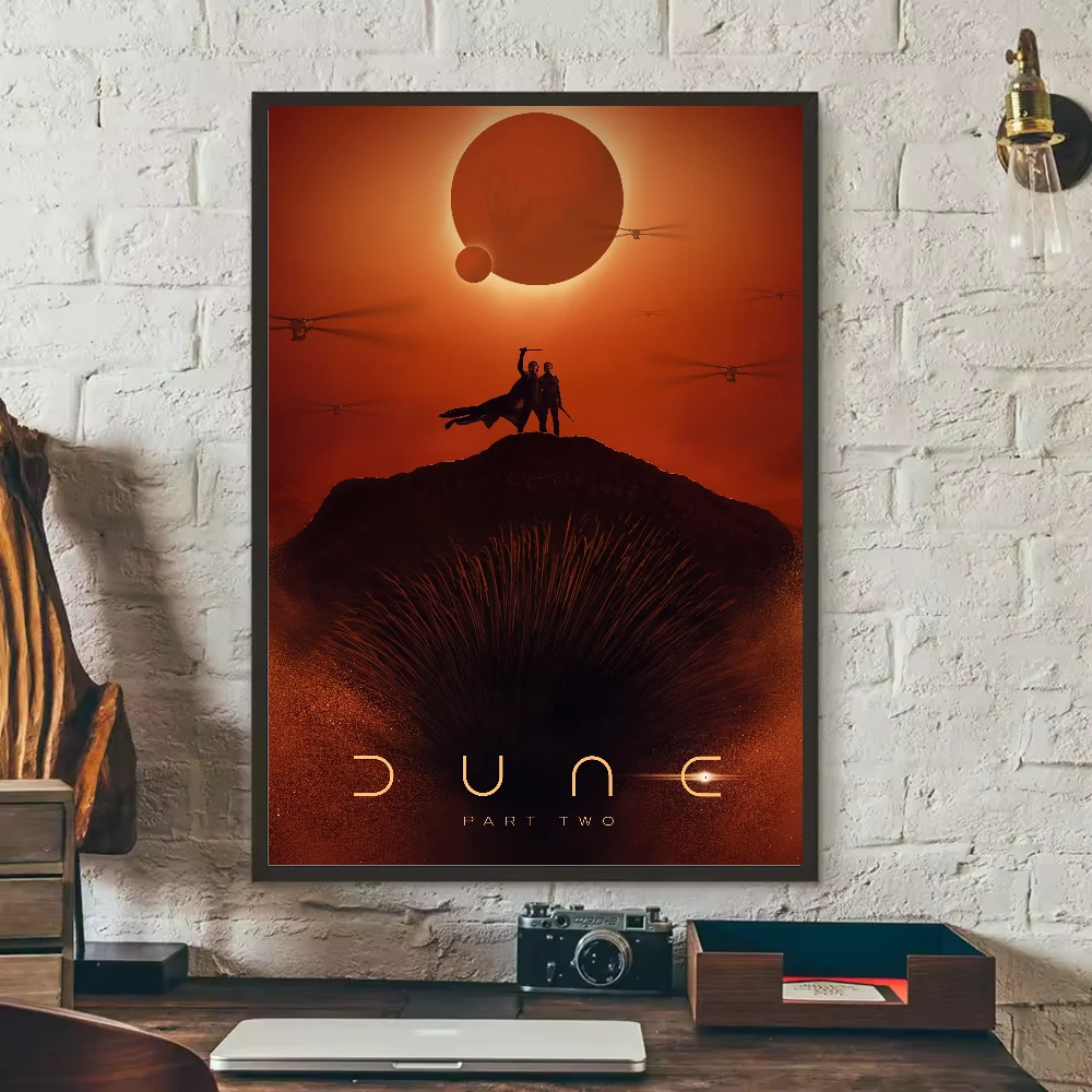 Dune Part 2 Movie Poster HD Waterproof PVC Wall Art Sticker Movie Wall Poster Peaceful Pleasures Health and Wellness