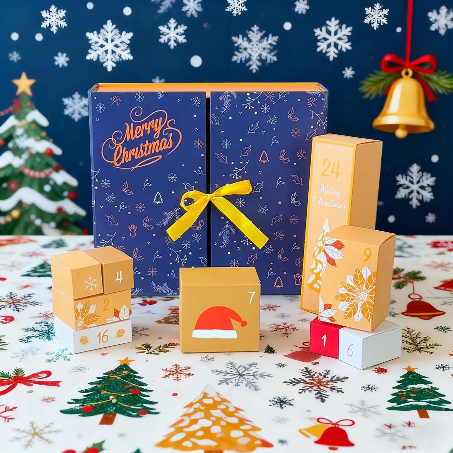 24-Day Fillable Christmas Countdown Calendar Boxes for Kids Advent Calendar Box Set Peaceful Pleasures Health and Wellness