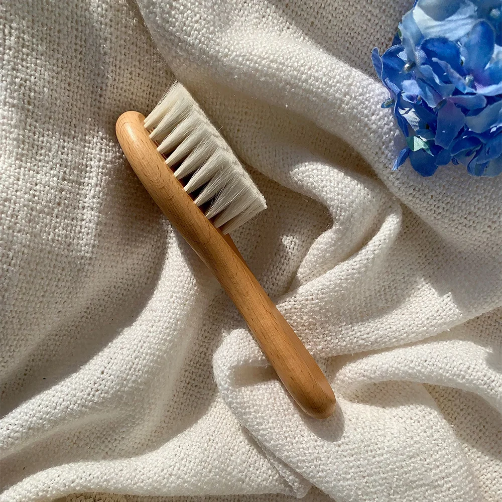 Personalized Engraved Wooden Baby Hairbrush | Newborn Gift