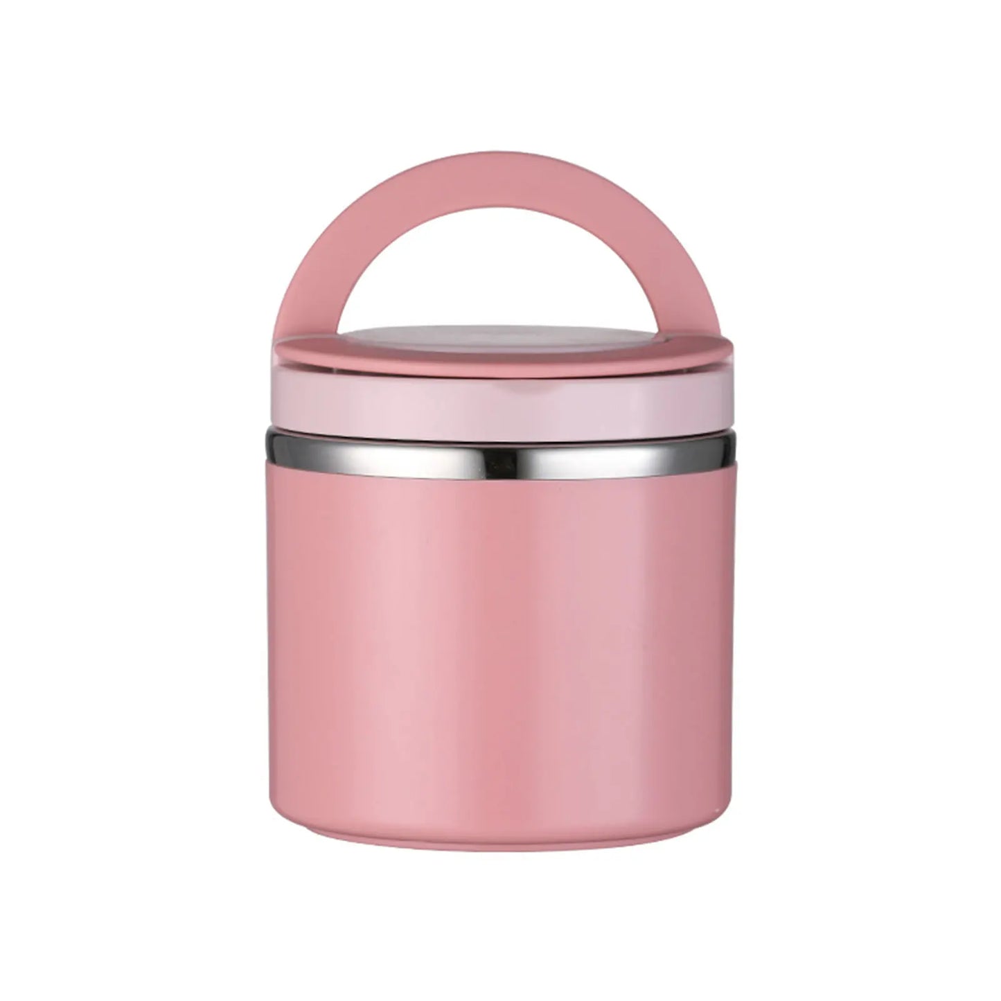 Lunch Box Food Containers Stainless Steel Large Capacity Snack Box Container For Outing Camping Traveling Peaceful Pleasures Health and Wellness Pink