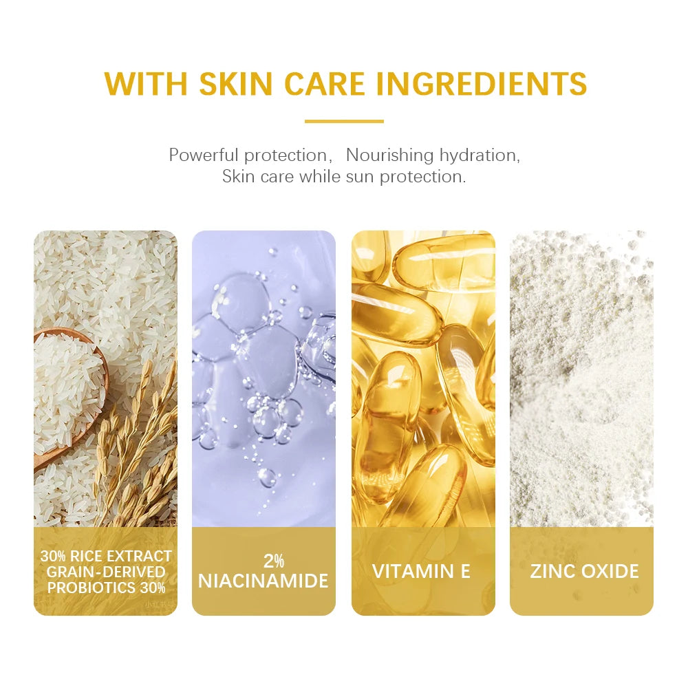 Lakerain SPF50 Rice Probiotics Sunscreen for Skin Protection Peaceful Pleasures Health and Wellness
