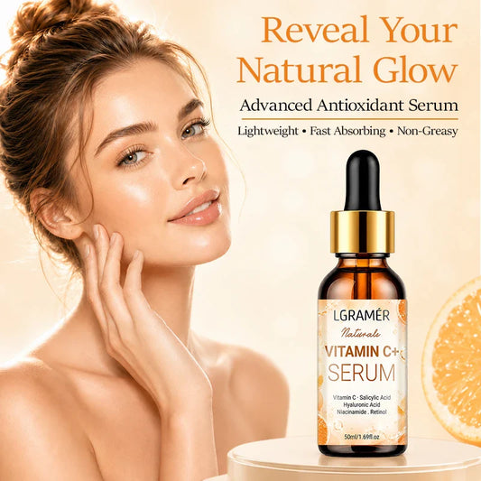 Vitamin C & Retinol Facial Serum | Hyaluronic Acid Brightening Brightening Face Serum Oasis Select