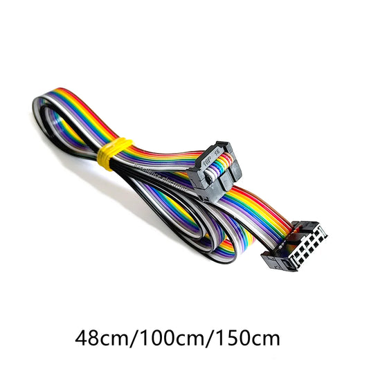 1PCS Ender-3/CR-10 Series Screen Extension Cable 10 Pins Flexible Flat Ribbon Jumper Display Cable for 3d Pirnter Peaceful Pleasures Health and Wellness 48cm