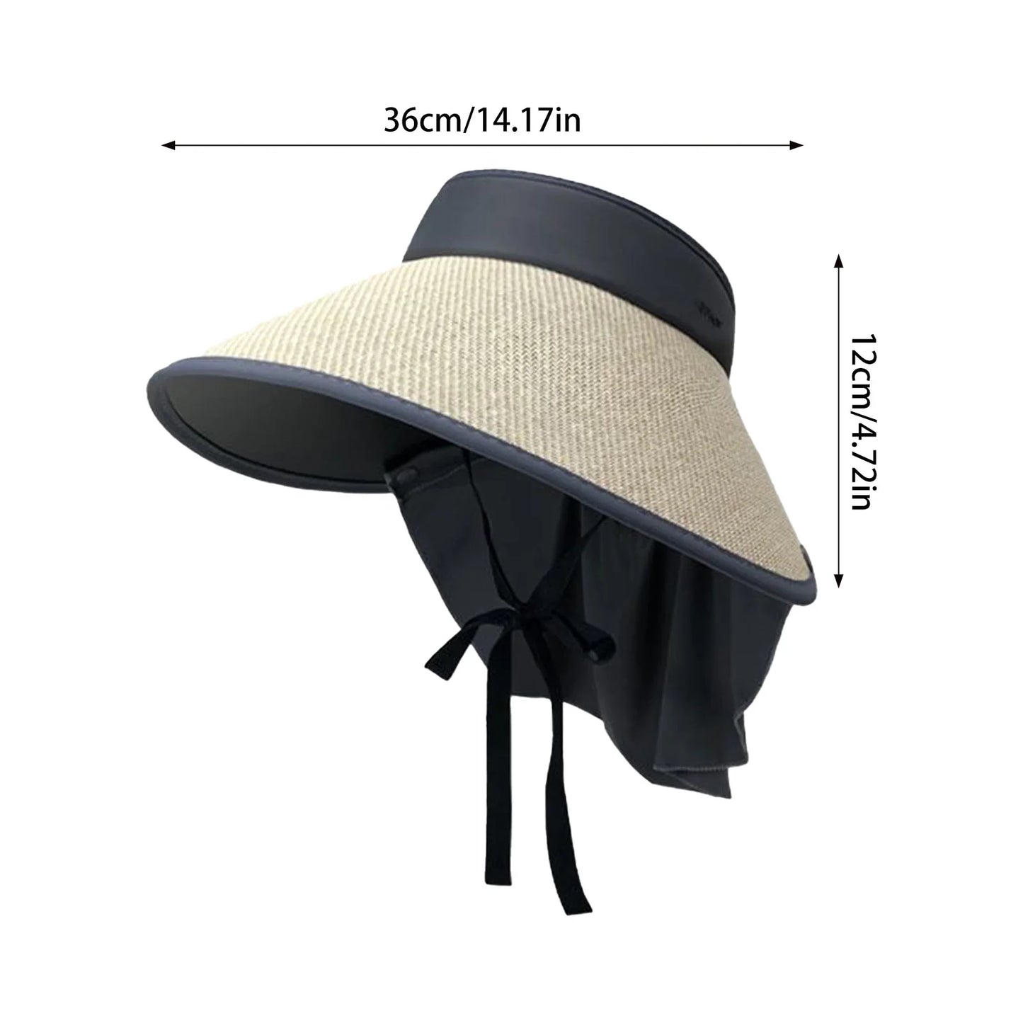 Straw Visor Hats for Women Wide Brim Summer UV Protection Ponytail Hat for Summer Spring Fall Beach Peaceful Pleasures Health and Wellness