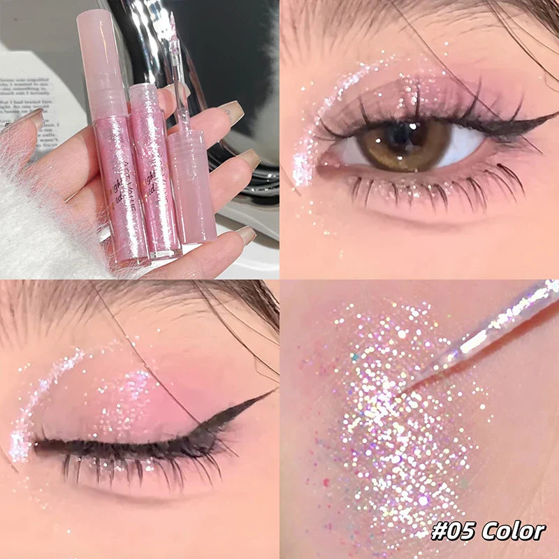 ART VALUE 5-Pc Liquid Glitter Eyeshadow Set – Shimmer & Pearl