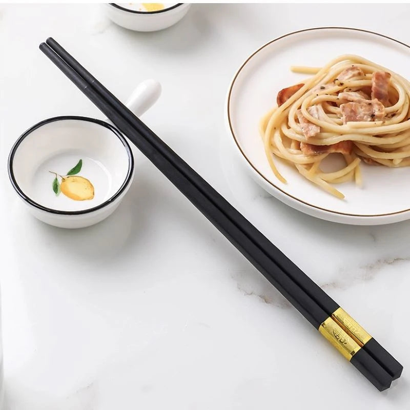 10 Pairs Japanese Chopsticks High Temperature for Sushi Sticks Reusable Alloy Korean Chopsticks Set Healthy Kitchen Tableware Peaceful Pleasures Health and Wellness