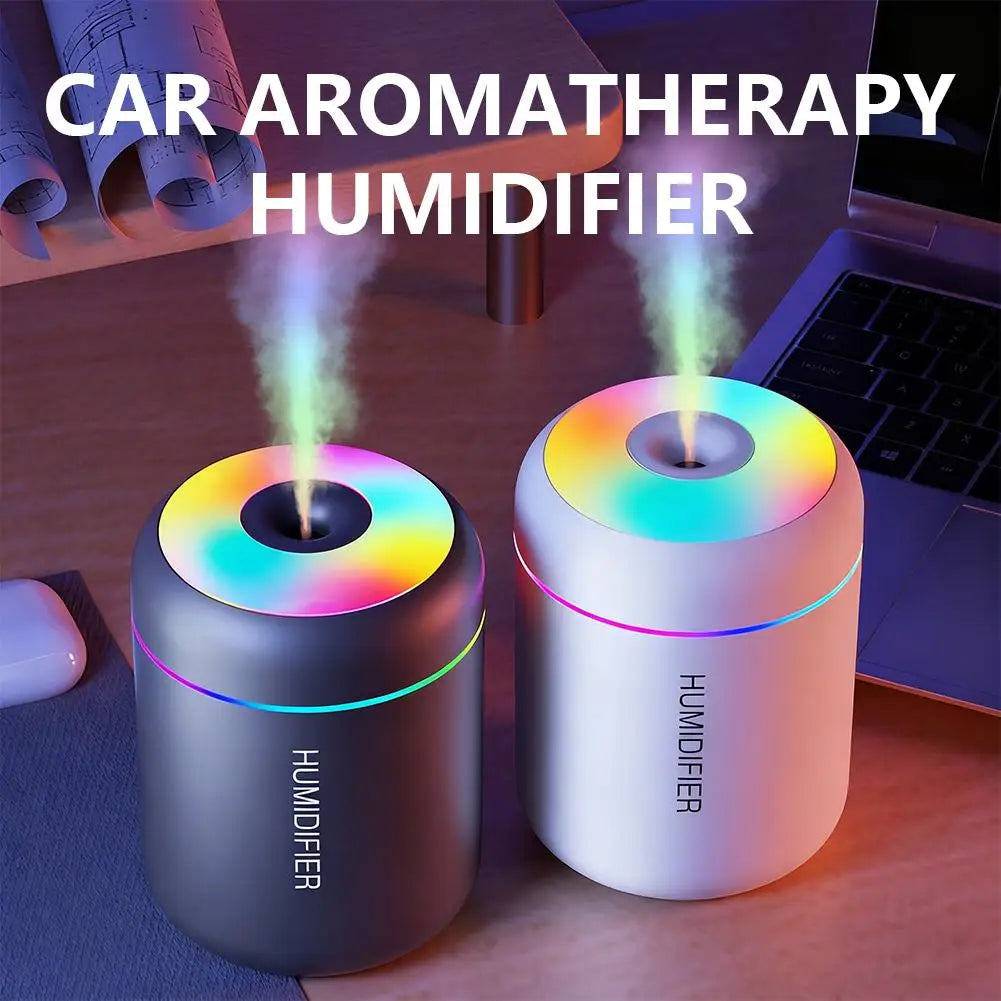 180ML Mini Air Humidifier USB Electric Aroma Diffuser Essential Oil Purifier Aromatherapy Mist Maker Lights For Car Home Bedroom Peaceful Pleasures Health and Wellness