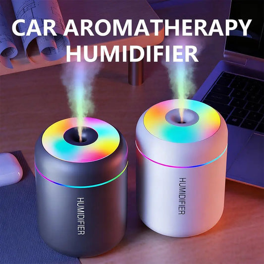 180ML Mini Air Humidifier USB Electric Aroma Diffuser Essential Oil Purifier Aromatherapy Mist Maker Lights For Car Home Bedroom Peaceful Pleasures Health and Wellness