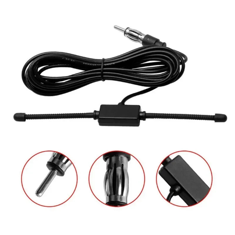 Car AM FM Glass Dipole Antenna – Universal Windshield Mount
