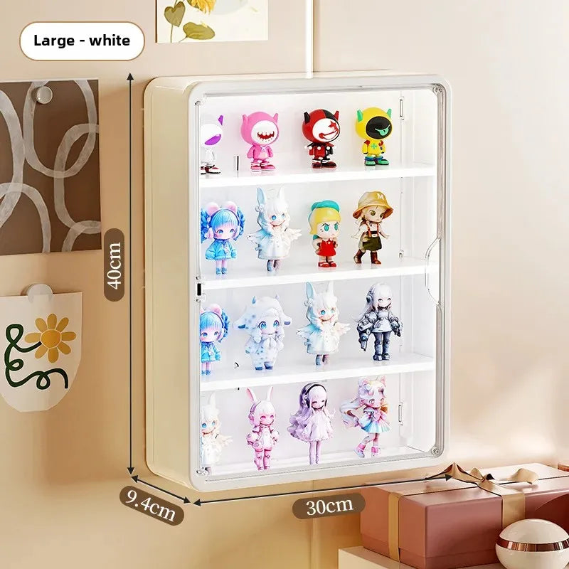 Wall Mounted Magnetic Display Rack for Action Figures & Blind Boxes