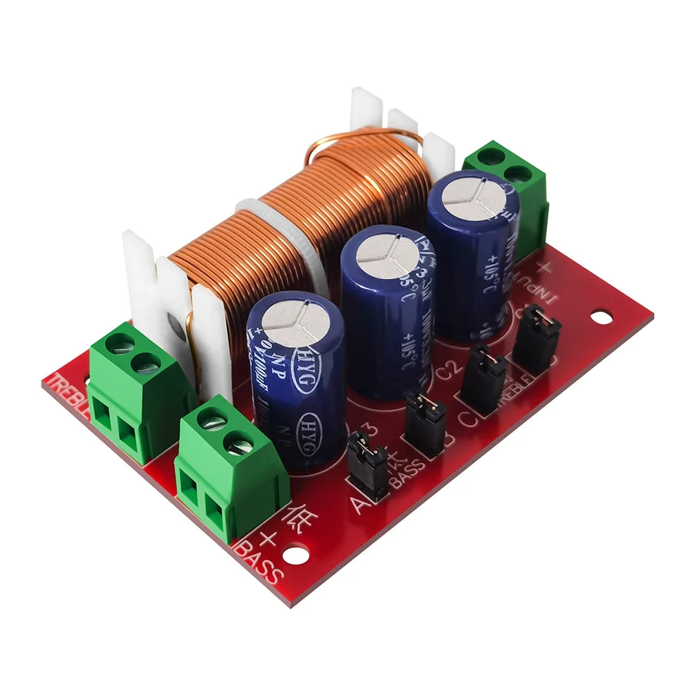 YLY-2088 400W Adjustable 2 Way Crossover Filters 1 Unit Audio Speaker Frequency Divider Full Range Treble Bass Welding Free Peaceful Pleasures Health and Wellness