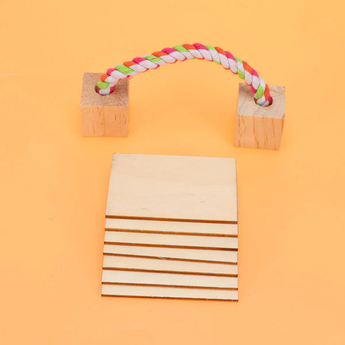 60Pcs Wooden Slices 7.6x5.1cm Right Angle Rectangular Wood Chips Smooth Lightweight DIY Handicraft Accessories for Wall Decor Peaceful Pleasures Health and Wellness