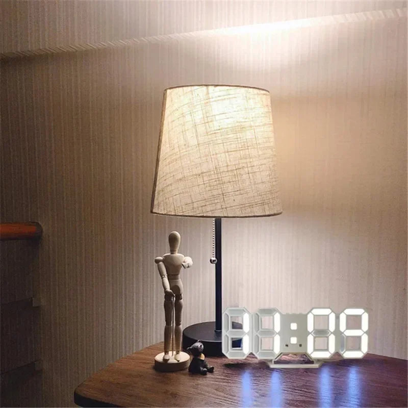 LED Digital Wall Clock – Alarm, Temperature & Date | Modern