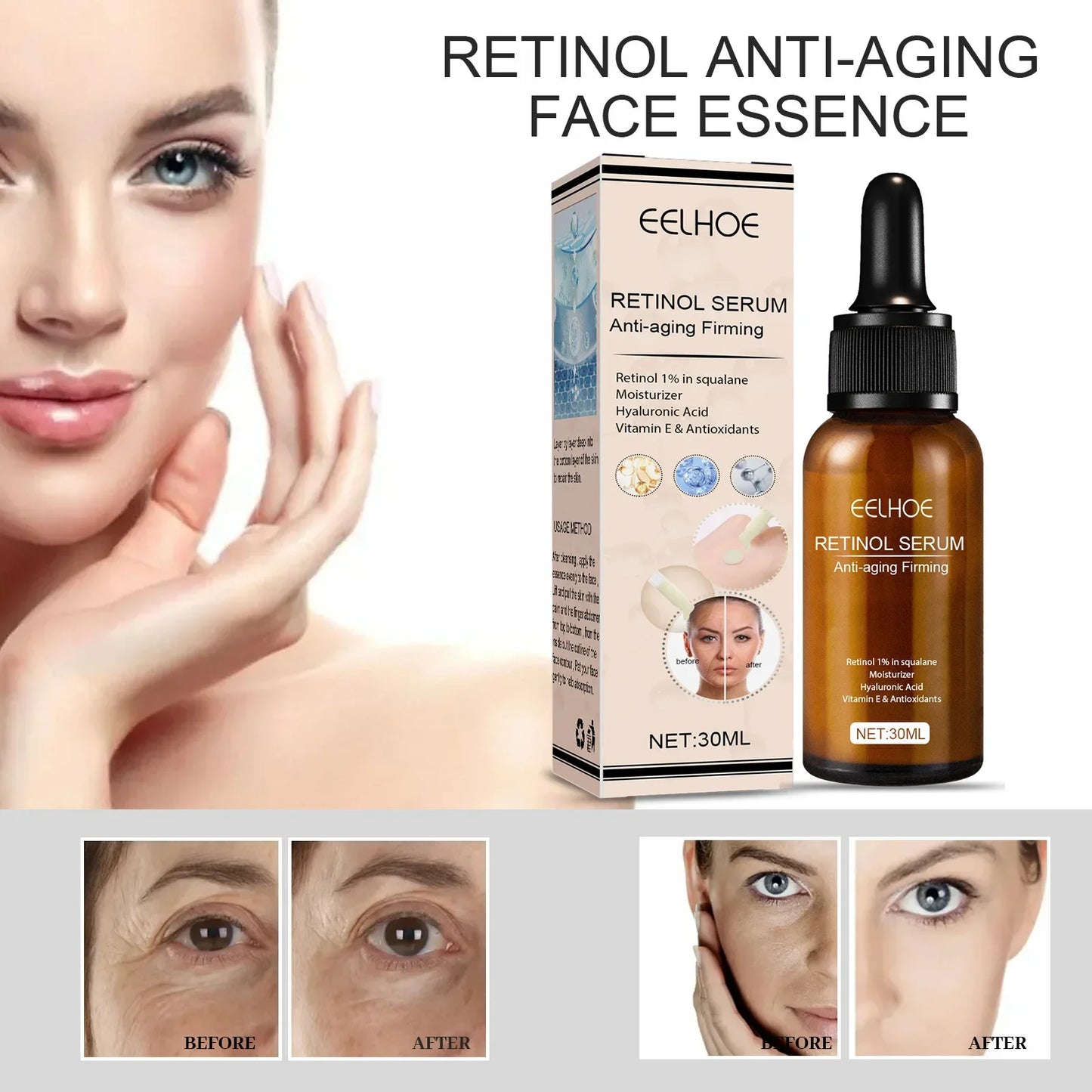 LGRAMER Retinol Anti-Aging Serum | Collagen Lifting 30ml