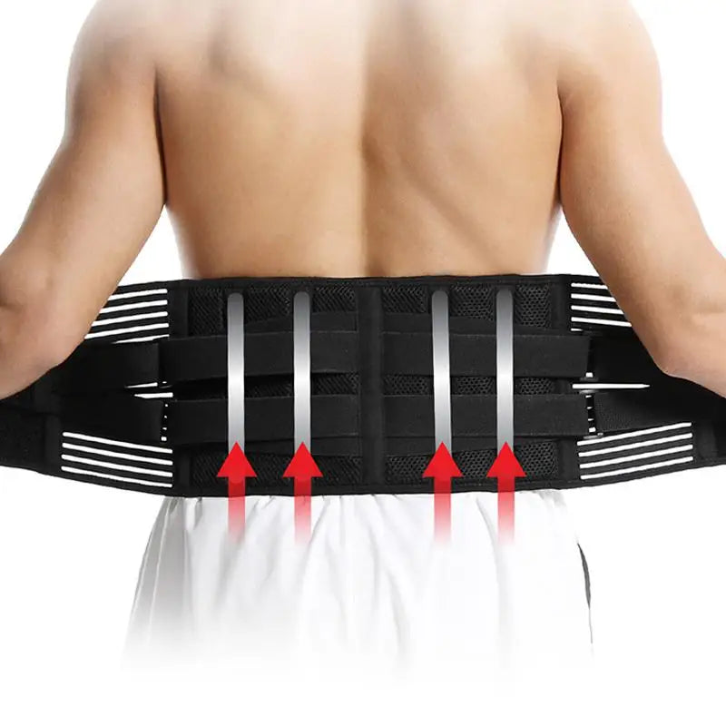 Adjustable Elastic Dual Strap Compression Waist Belt, Breathable Mesh Sports Support Belt, Workout Waist Trainer for Fitness Peaceful Pleasures Health and Wellness
