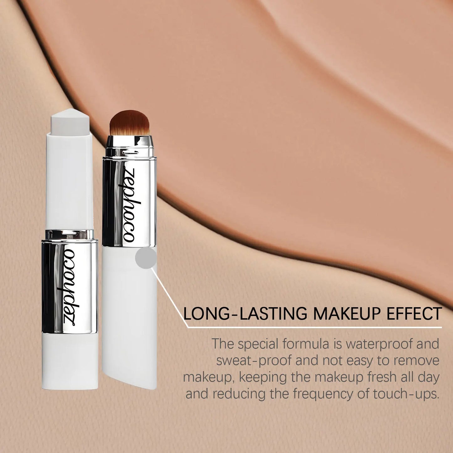 2-in-1 Color-Changing Foundation Stick & Concealer | Matte
